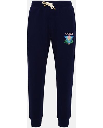 Casablancabrand Cotton Sports Pants - Blue