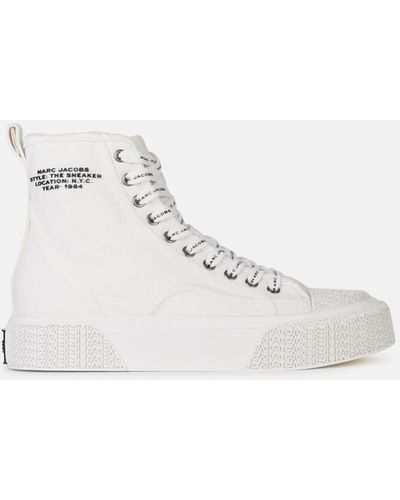 Marc Jacobs 'the High Top' Tela Sneakers - Natural
