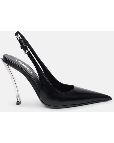 Versace Pin-Point 110 Slingback Pumps - White