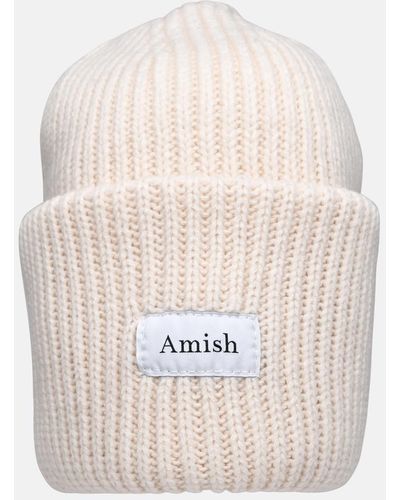 AMISH Wool Blend Cap - White
