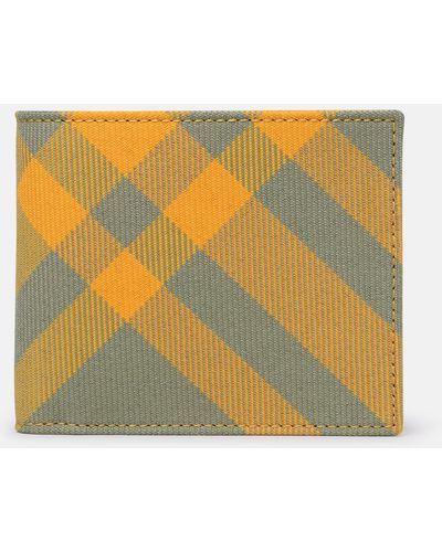 Burberry Wool Blend Wallet - Yellow