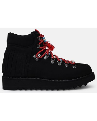 Alanui Roccia Leather Boots - Black