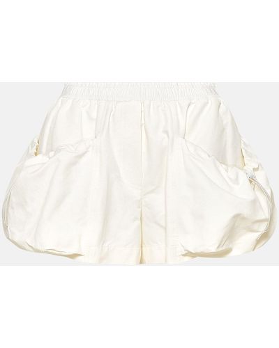 Stella McCartney Cream Recycled Polyester Shorts - White