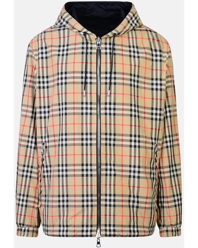 Burberry Polyester Reversible Jacket - Natural
