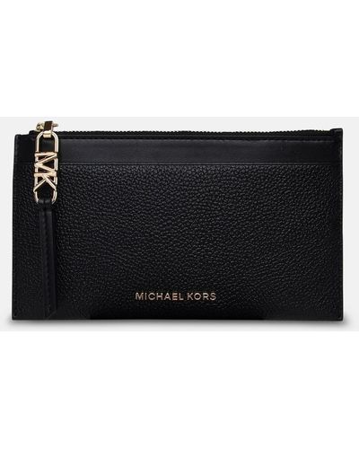 MICHAEL Michael Kors Leather Card Holder - Black