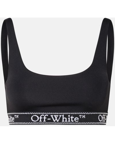 Off-White c/o Virgil Abloh Sporty Top In Nylon Blend - Black
