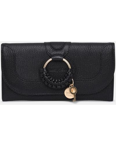 See By Chloé See By Chloé Leather Hana Wallet - Black
