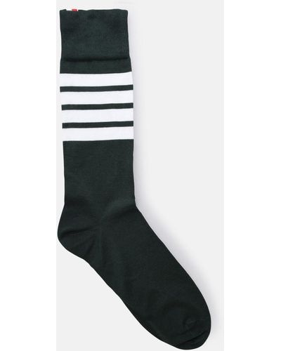 Thom Browne Cotton Blend Sock - Black