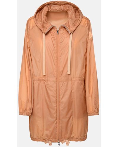 Moncler 'airelle' Pink Polyamide Jacket - Orange