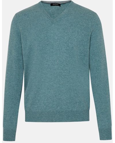Gran Sasso Aquamarine Cashmere Sweater - Green