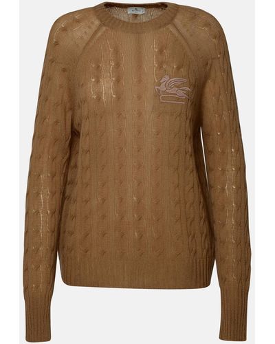 Etro Brown Cashmere Sweater
