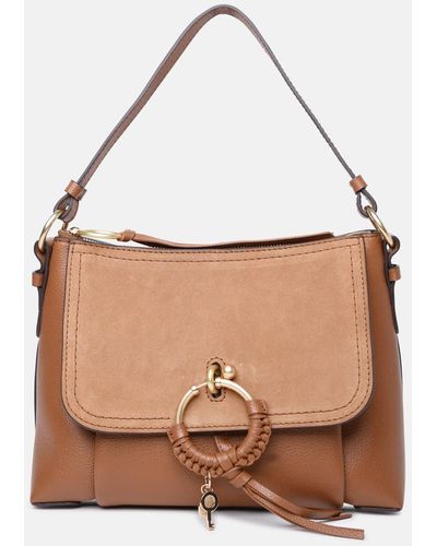 See By Chloé See By Chloé Small 'joan' Caramel Leather Bag - White