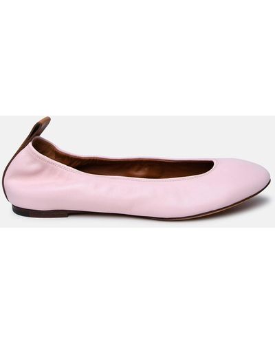 Lanvin Leather Ballet Flats - Pink