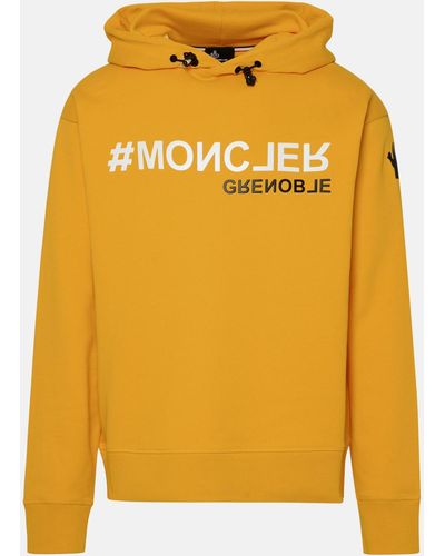 3 MONCLER GRENOBLE Cotton Jersey Sweatshirt - Yellow
