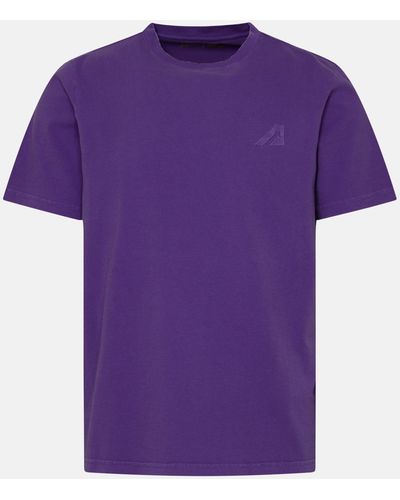 Autry Purple Cotton T-shirt