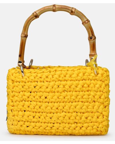 Chica Raffia Meteor Bag - Yellow