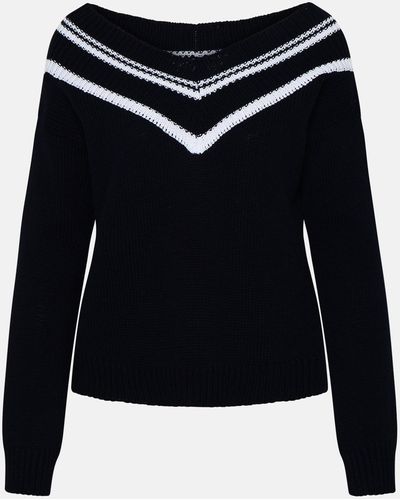 Charlott Black Cotton Sweater