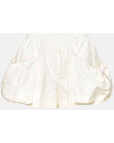 Stella McCartney Cream Recycled Polyester Shorts - White