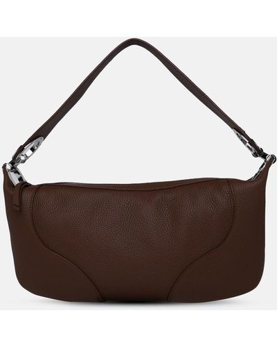 BY FAR Tobacco Leather Amira Bag - Brown