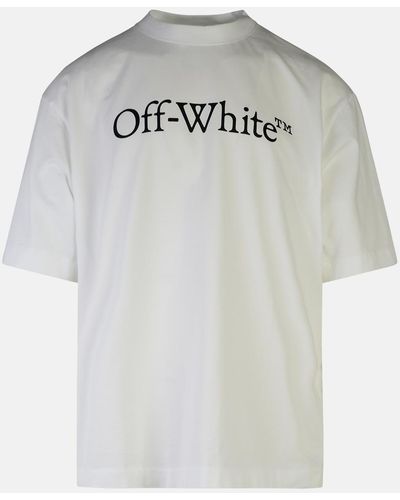 Off-White c/o Virgil Abloh Off- 'big Bookish' Cotton T-shirt - White