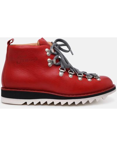 Fracap Leather M120 Boots - Red