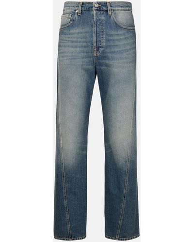 Lanvin Blue Cotton Jeans
