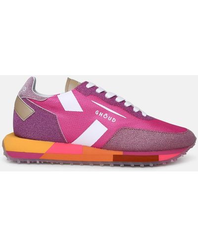 GHŌUD Fuchsia Tech Fabric Star Sneakers - Pink