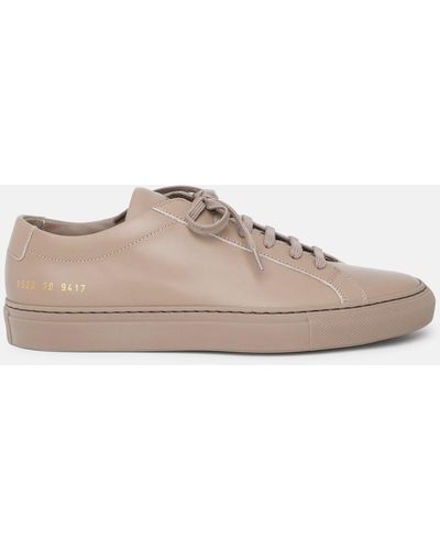 Common Projects Coffee Leather Achilles Sneakers - Brown