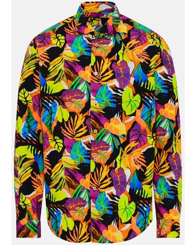 Brian Dales Colored Cotton Shirt - Multicolor