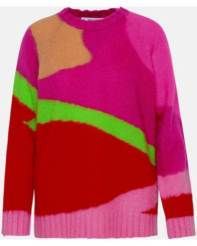 MSGM Color Wool Blend Sweater - Pink
