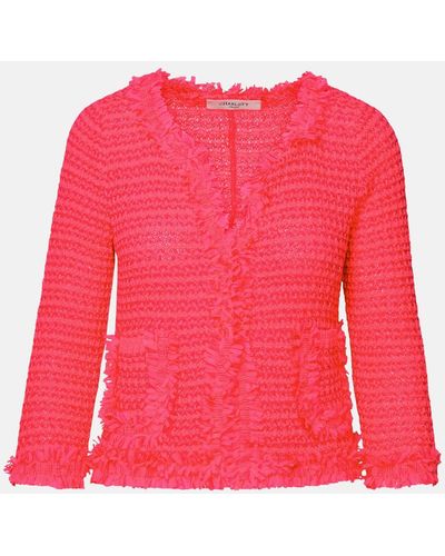 Charlott Fuchsia Cotton Jacket - Pink