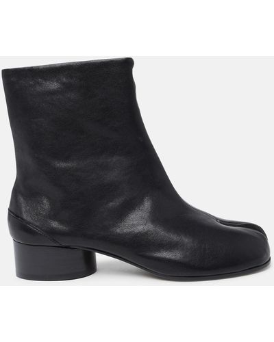 Maison Margiela Nappa Leather Ankle Boots - Black