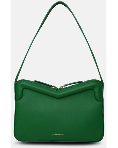 Mansur Gavriel Leather M Frame Bag - Green