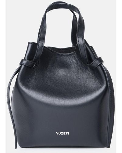 Yuzefi 'bulb' Leather Bag - Blue