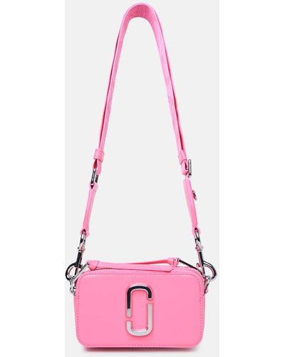 Marc Jacobs 'snapshot' Leather Crossbody Bag - Pink