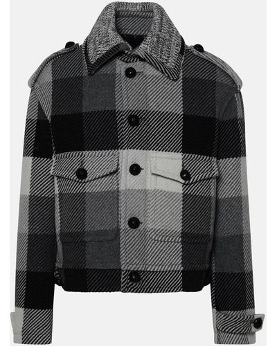 Etro Gray Wool Jacket - Black