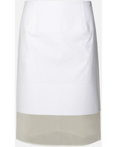 Sportmax 'turchia' Cotton Skirt - White