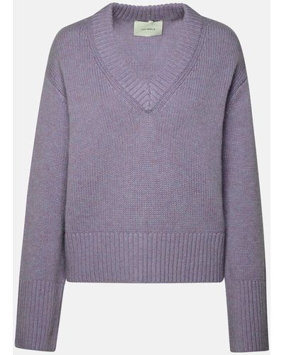 Lisa Yang Iris Melange 'aletta' Cashmere Sweater - Purple