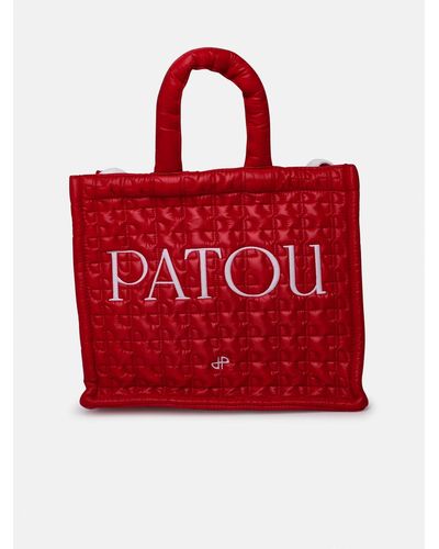 Patou 'tote ' Small Nylon Bag - Red