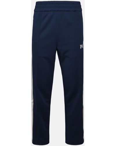 Palm Angels Blue Polyester Pants