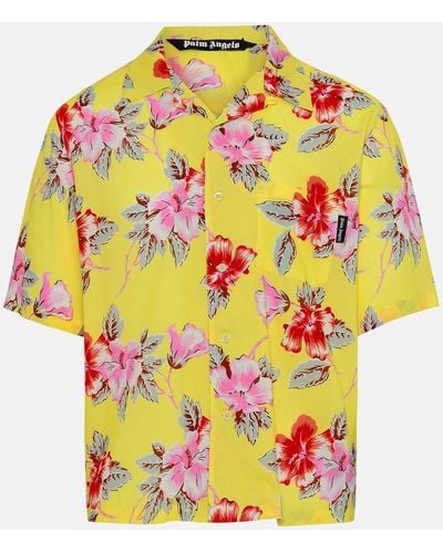 Palm Angels Viscose Shirt - Yellow