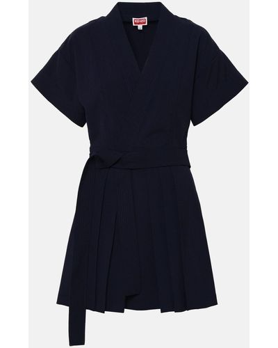KENZO Blue Wool Dress