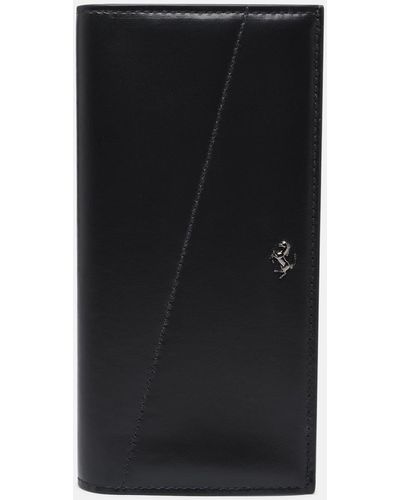 Ferrari Leather 'yen' Wallet - Black