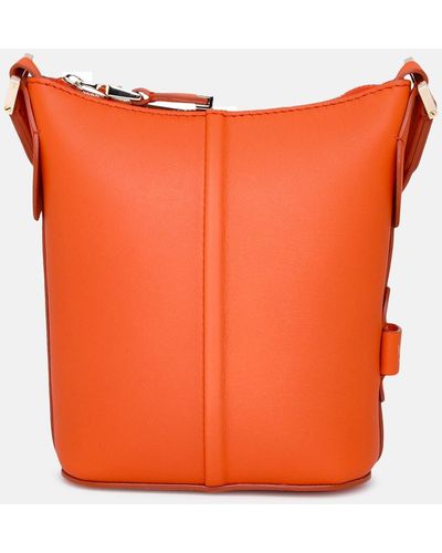 Max Mara Leather Riviers Bag - Orange