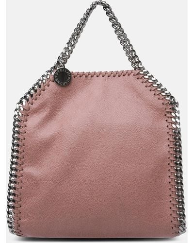 Stella McCartney Tiny 'falabella' Tote Bag In Recycled Polyester - Pink