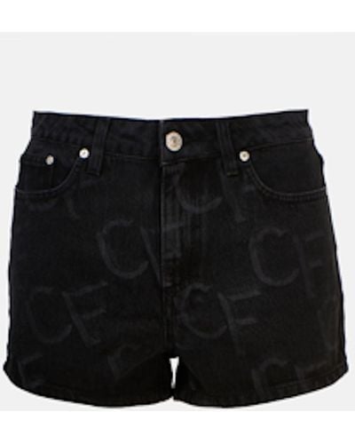 Chiara Ferragni Shorts Cf Monogram - Black