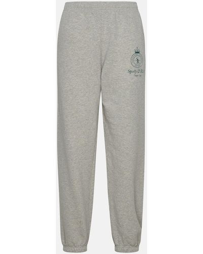 Sporty & Rich Gray Cotton Sporty Pants