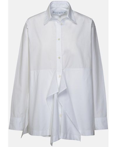 JW Anderson 'peplum' Cotton Shirt - White