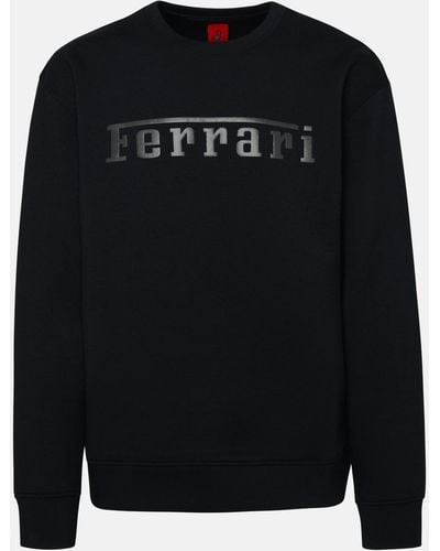Ferrari Cotton Sweatshirt - Black