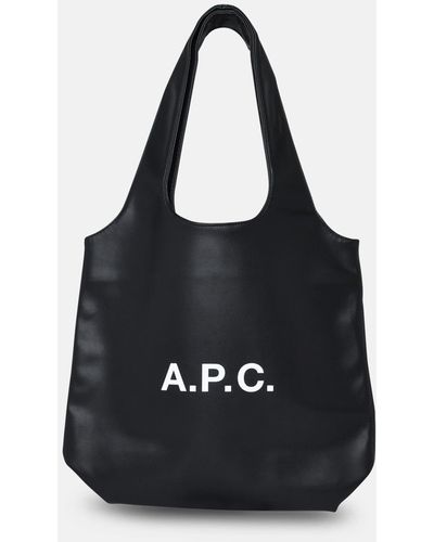 A.P.C. Ninon Leather Bag - Black